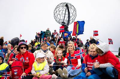 Se oppmøtet på Nordkapp