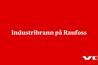 Industribrann på Raufoss