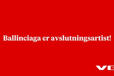 Ballinciaga er avslutningsartist!