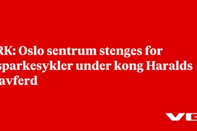 NRK: Oslo sentrum stenges for elsparkesykler under kong Haralds gravferd