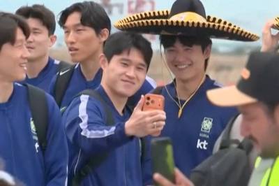 Det Sør-Koreanske landslaget fikk en spesiell velkomst i Mexico