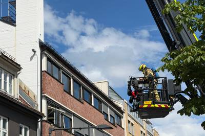 Brann i sentrum