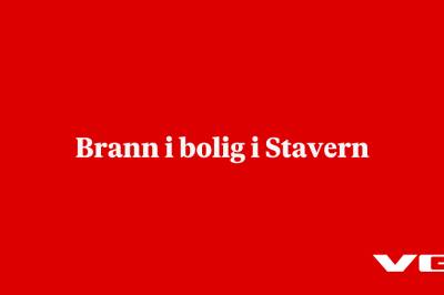 Brann i bolig i Stavern