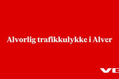 Alvorlig trafikkulykke i Alver