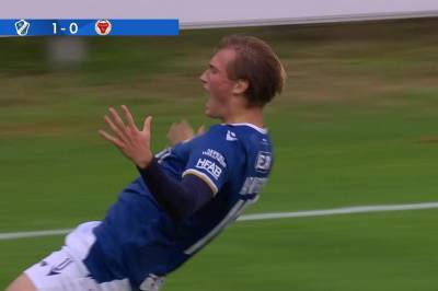 Ludvig Arvidsson med mål mot Kalmar