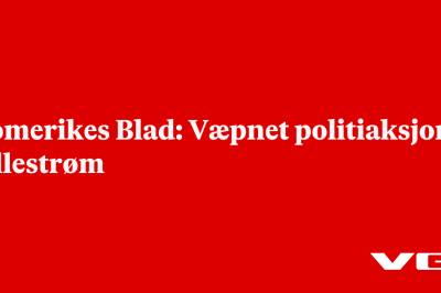 Romerikes Blad: Væpnet politiaksjon i Lillestrøm