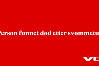 Person funnet død etter svømmetur