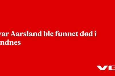 Ovar Aarsland ble funnet død i Sandnes