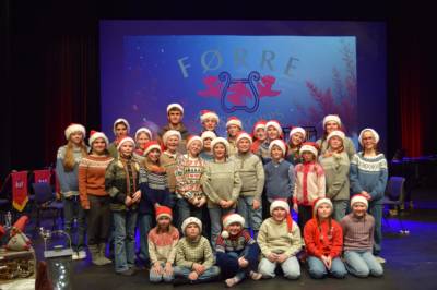 Førre musikkorps arrangerte også i år julekonsert for store og små i Tysværtunet