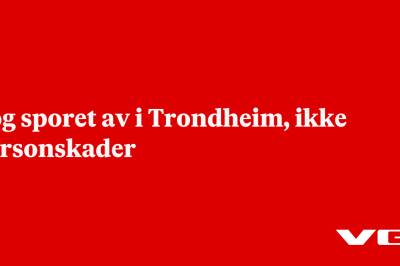 Tog sporet av i Trondheim, ikke personskader