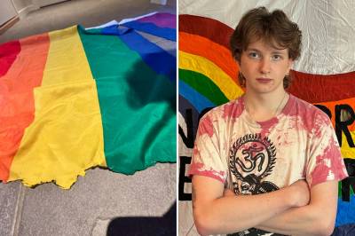 Prideflagget ble brent og oppskåret: – Jeg er rystet