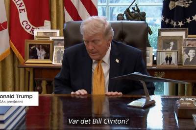 Trump sier han har Iran-støtte fra «tidligere president»: – Var det Bush? Clinton? Biden?