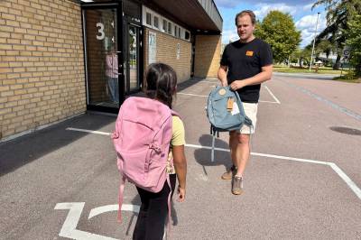 Enormt behov: Gratis skolesekker