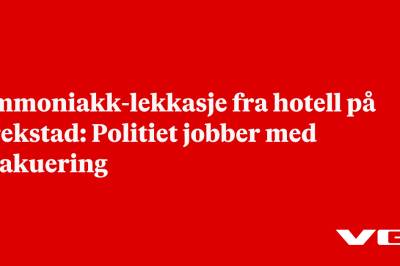 Ammoniakk-lekkasje fra hotell på Brekstad: Politiet jobber med evakuering