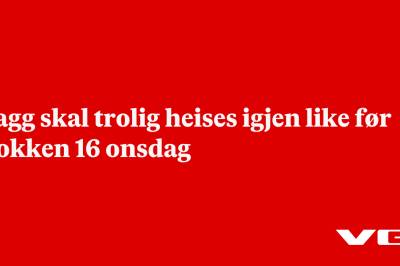 Flagg skal trolig heises igjen like før klokken 16 onsdag
