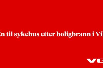 Én til sykehus etter boligbrann i Vik