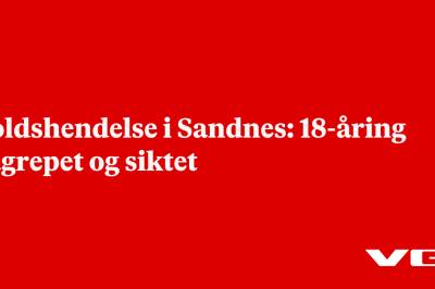 Voldshendelse i Sandnes: 18-åring pågrepet og siktet