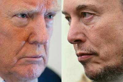 Ordkrigen mellom Elon Musk og Donald Trump sender Tesla-aksjen ned syv prosent i tirsdagens handel.