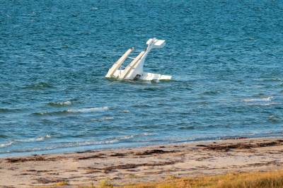 Danmark: Sjøfly veltet - nordmann om bord