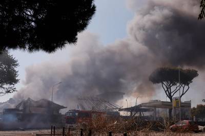 Flere skadet i stor eksplosjon i Roma