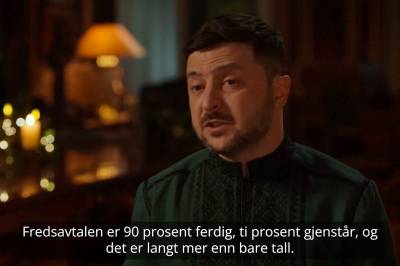 Zelenskyjs nyttårstale: – Fred? Ja. For enhver pris? Nei