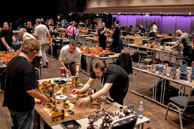 Sol ute, slagmark inne