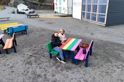 Overalt her skal det strikkast