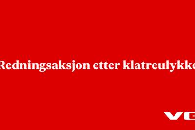 Redningsaksjon etter klatreulykke