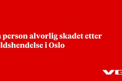 En person alvorlig skadet etter voldshendelse i Oslo