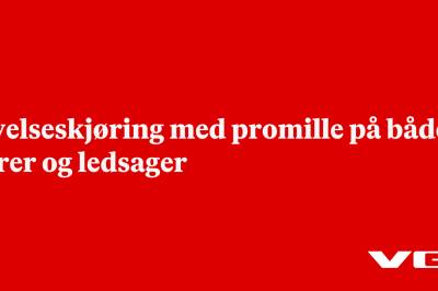 Øvelseskjøring med promille på både fører og ledsager