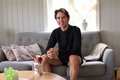 Jonas drikk tre-fire Litago om dagen. No er han på landslaget