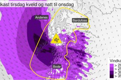 Venter svært kraftige vindkast i nord: – Det blir absolutt heftig