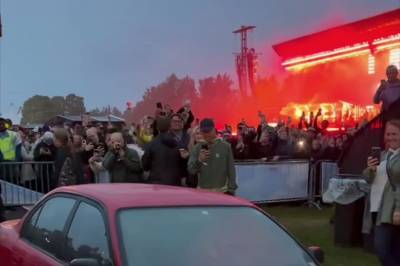 Fikk trøbbel ut av konserten