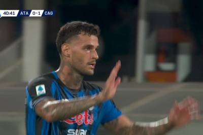Gianluca Scamacca setter 1-1 mot Cagliari