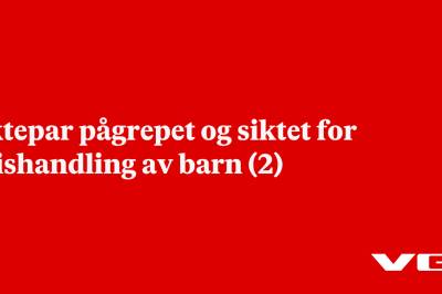 Ektepar pågrepet og siktet for mishandling av barn (2)