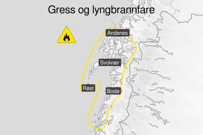 Nå er det fare for gress- og lyngbrann