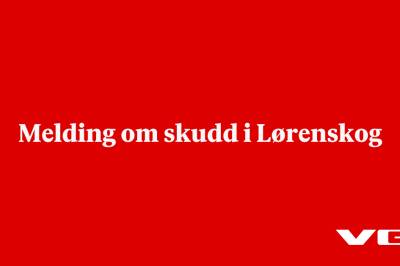 Melding om skudd i Lørenskog