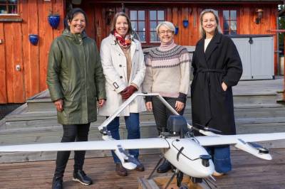 Tester ut å levere mat og medisiner med drone