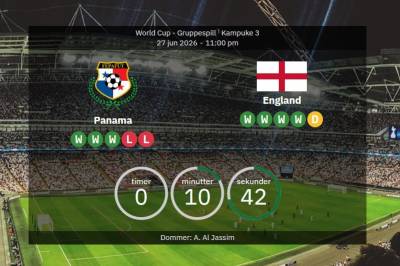 LIVE – Panama mot England: oppdateringer, mål og statistikk fra VM 2026