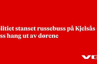 Politiet stanset russebuss på Kjelsås – russ hang ut av dørene