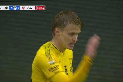 Ari Sigurpalsson setter 2-0 mot Degerfors