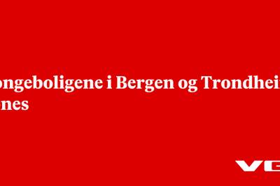 Kongeboligene i Bergen og Trondheim åpnes