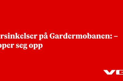 Forsinkelser på Gardermobanen: – Hoper seg opp