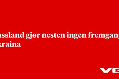 Russland gjør nesten ingen fremgang i Ukraina