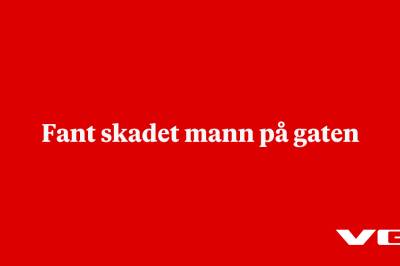 Fant skadet mann på gaten