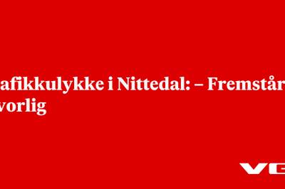 Trafikkulykke i Nittedal: – Fremstår alvorlig