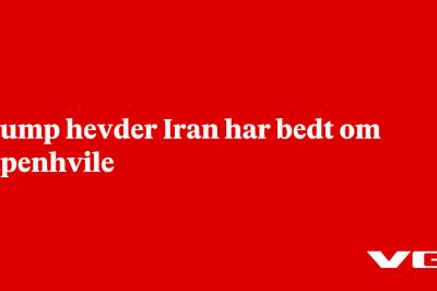 Trump hevder Iran har bedt om våpenhvile