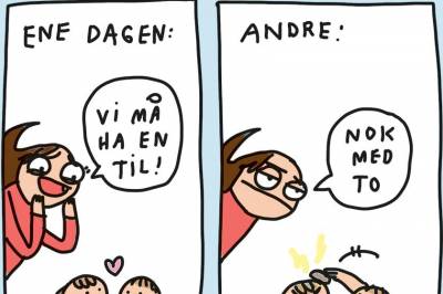 Tegnehanne: Ny baby? Eller ikke ny baby?