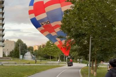 Endte opp midt i nabolag