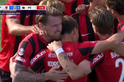 Anton Kurochkin med mål mot Elfsborg